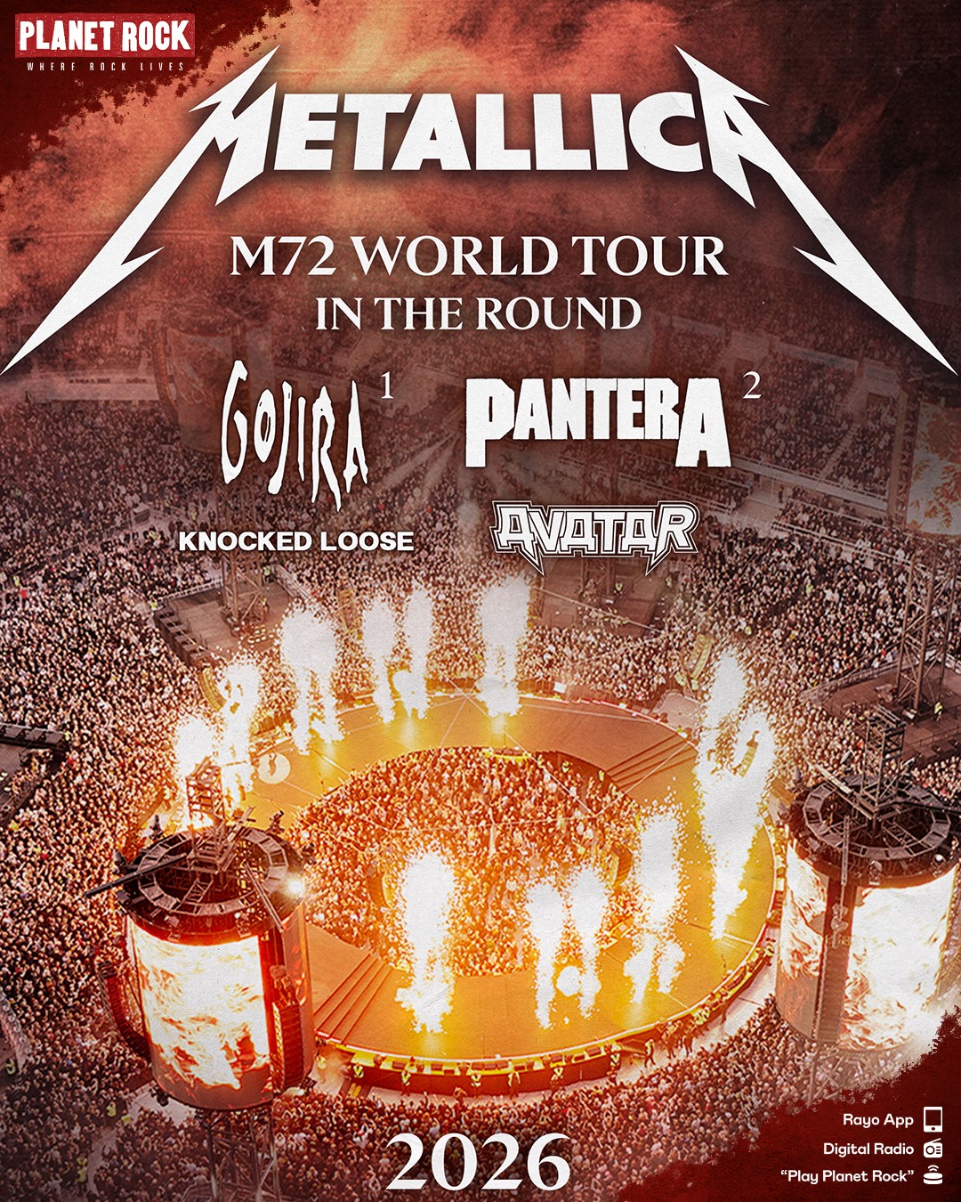 Avatar A Night To Be Torn Apart Tour Poster 2026